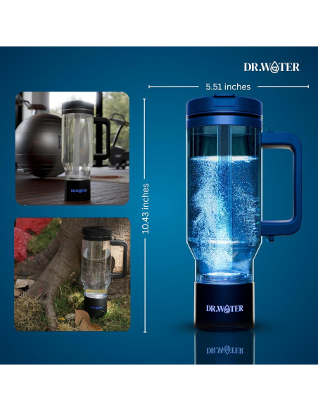 Botella de Agua de Hidrógeno Dr. Water 32oz - Generador H2
