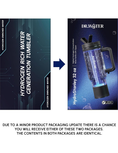 Botella de Agua de Hidrógeno Dr. Water 32oz - Generador H2