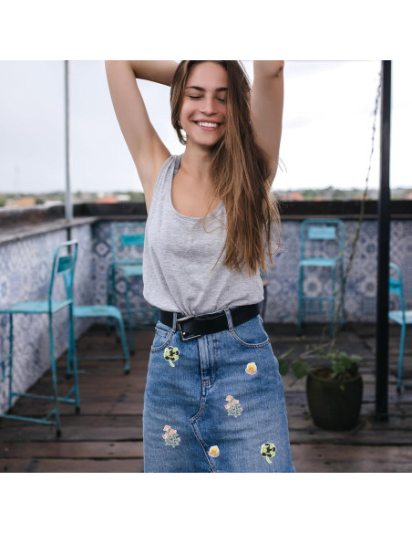 15 Parches Bordados de Flores KALIONE para Planchar y Coser