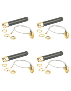 Antena LoRa 915MHz 2dBi DIYmalls con conector SMA - Paquete de 4