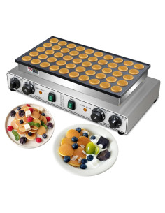 Mini Máquina de Pancakes SIJIDING 1900W Antiadherente 50pcs