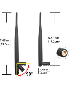 Antena LoRa 915MHz Tenmory 3dBi Omni + 2 Cables IPX 15cm 2