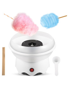 Máquina de Algodón de Azúcar FUNTELL 400W Blanca - Fácil Uso