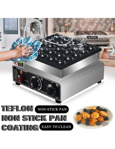 Hacedor de Mini Pancakes AEYDJXMER 25PCS Acero Inoxidable 950W