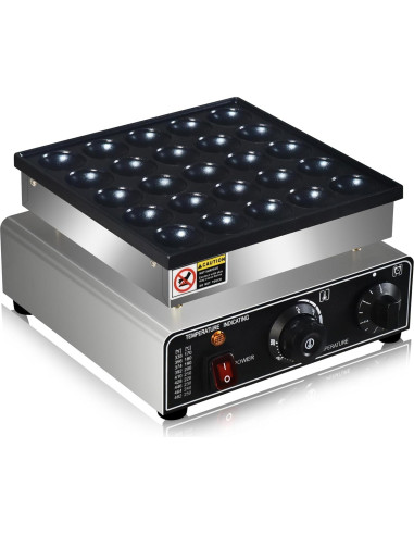 Hacedor de Mini Pancakes AEYDJXMER 25PCS Acero Inoxidable 950W