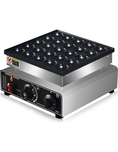 Hacedor de Mini Pancakes AEYDJXMER 25PCS Acero Inoxidable 950W