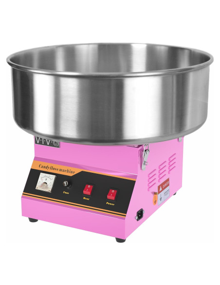 Máquina de Algodón de Azúcar VIVO CANDY-V001 1030W 20" Acero Inoxidable