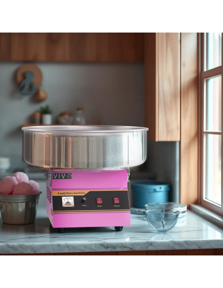 Máquina de Algodón de Azúcar VIVO CANDY-V001 1030W 20" Acero Inoxidable