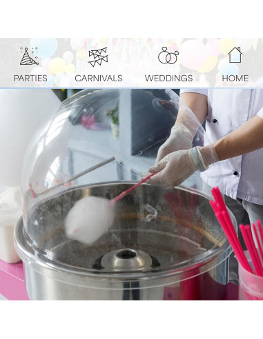 Máquina de Algodón de Azúcar VIVO CANDY-V001 1030W 20" Acero Inoxidable