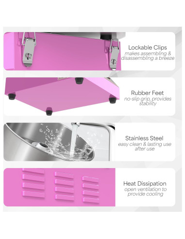 Máquina de Algodón de Azúcar VIVO CANDY-V001 1030W 20" Acero Inoxidable