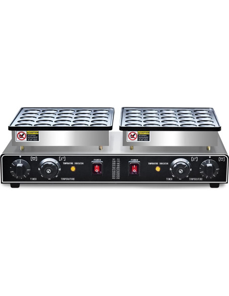 Hacedor de Pancakes Mini AEYDJXMER 1900W Antiadherente 25PCS