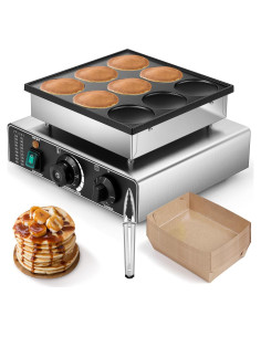 Fabricante de Pancakes Moongiantgo 9PCS 900W Anti-adherente