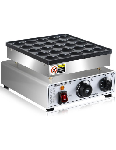 Mini Máquina de Pancakes SIJIDING 950W 25 Huecos Anti-adherente