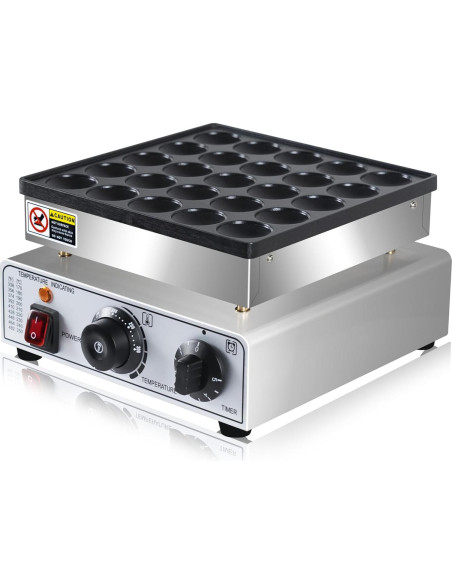Mini Máquina de Pancakes SIJIDING 950W 25 Huecos Anti-adherente