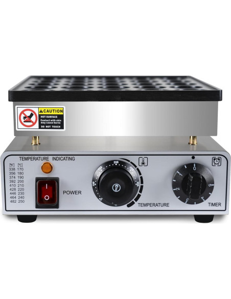 Mini Máquina de Pancakes SIJIDING 950W 25 Huecos Anti-adherente