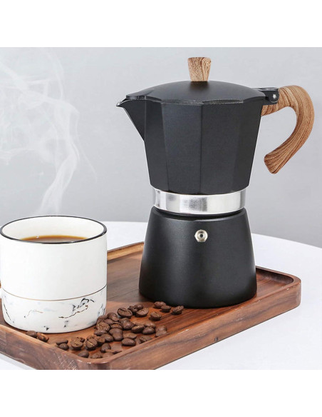 Cafetera Moka Italiana AIFUSI 3 Tazas 150 ml Manual