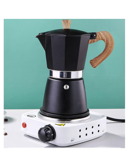 Cafetera Moka Italiana AIFUSI 3 Tazas 150 ml Manual