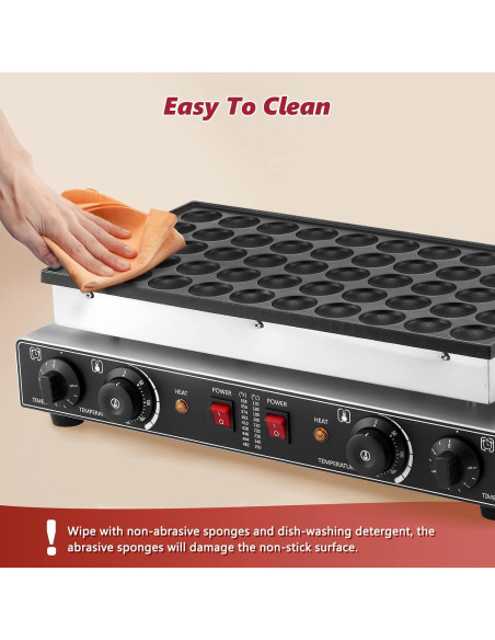 Máquina de Pancakes Eléctrica LANUEVA GG-2, 50 Pcs, Acero Inoxidable