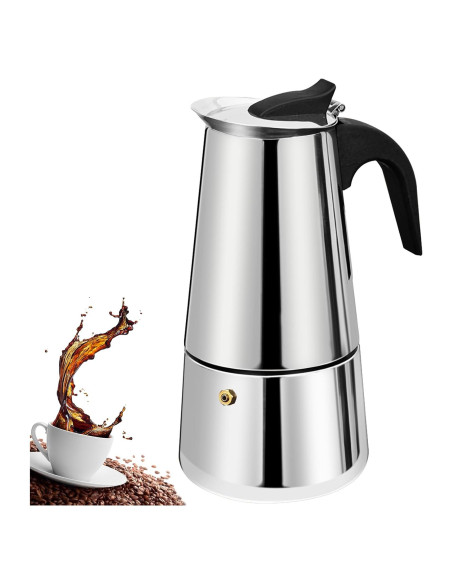 Cafetera Moka DITOSH 2 Tazas Acero Inoxidable 100ml