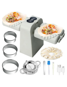 Máquina de Hacer Empanadillas Eléctrica Cyandream Doble Cabeza