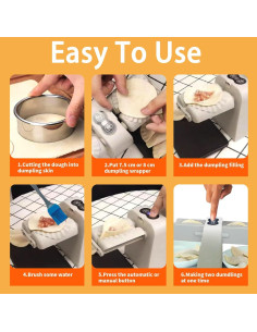 Máquina de Hacer Empanadillas Eléctrica Cyandream Doble Cabeza 2