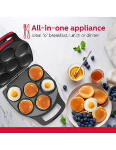 Fabricante de Arepas Holstein Housewares 6 Secciones Antiadherente 2