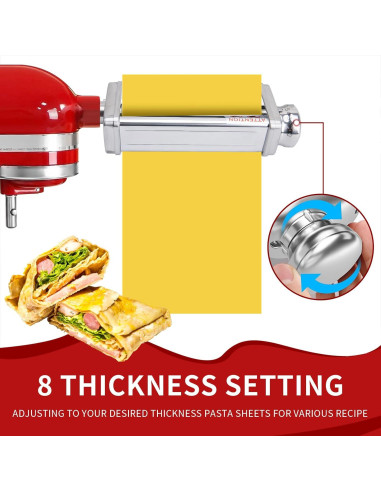 Accesorio de Pasta KitchenAid 3 Piezas Acero Inoxidable