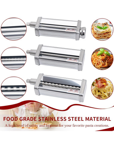 Accesorio de Pasta KitchenAid 3 Piezas Acero Inoxidable