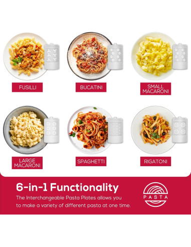 Accesorio para Hacer Pasta 6 en 1 RYANER para KitchenAid