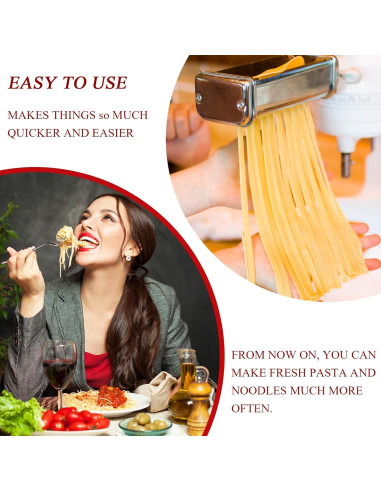 Accesorio de Pasta KitchenAid 3 Piezas Acero Inoxidable