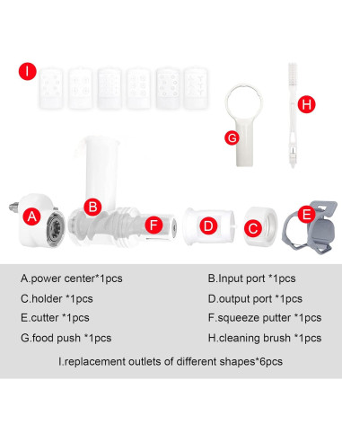 Accesorio para hacer pasta KitchenAid 6 en 1 con cepillo