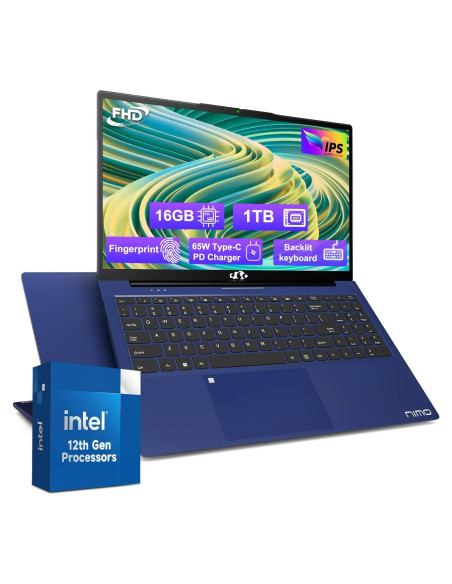 Laptop NIMO 15.6" FHD, 16GB RAM, 1TB SSD, Intel Pentium