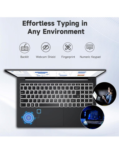 Laptop NIMO 15.6" FHD, 16GB RAM, 256GB SSD, Intel Pentium