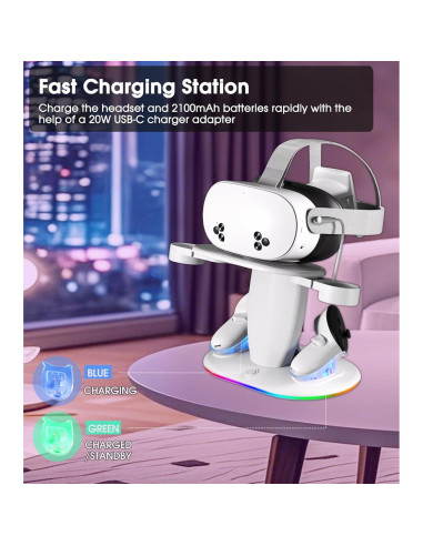 Base de Carga Rápida para Meta Quest 2/3/3S - Shenzhen