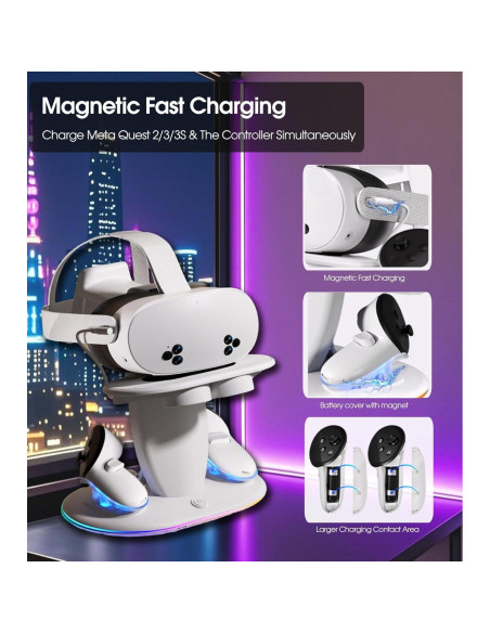 Base de Carga Rápida para Meta Quest 2/3/3S - Shenzhen