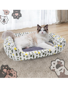 Cama Sofá para Perros AIWIKIDE Gris Extra Pequeña Lavable 2