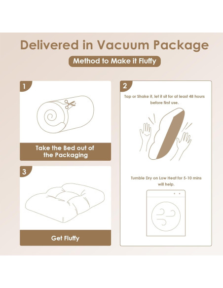 Cama para Perros EHEYCIGA Fluffy 29.5x20cm Gris Oscuro