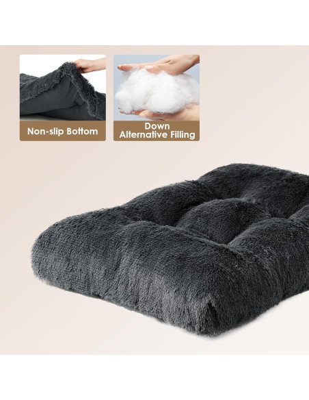Cama para Perros EHEYCIGA Fluffy 29.5x20cm Gris Oscuro
