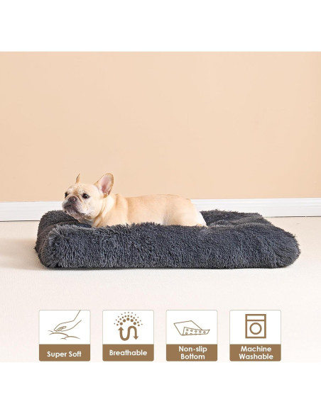 Cama para Perros EHEYCIGA Fluffy 29.5x20cm Gris Oscuro