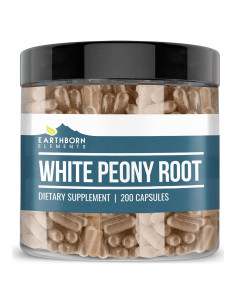 Cápsulas de Raíz de Peonía Blanca Earthborn 200 Unidades Pura