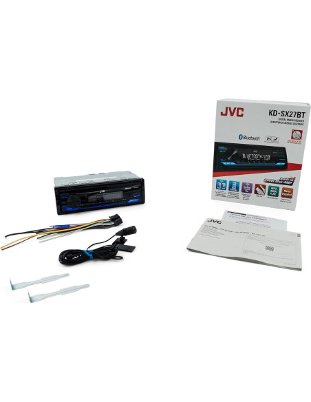Estéreo de Coche JVC KD-SX27BT Bluetooth 100W USB 1.5A