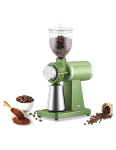 Molinillo de Café Eléctrico Huanyu 250g 200W Verde Profesional