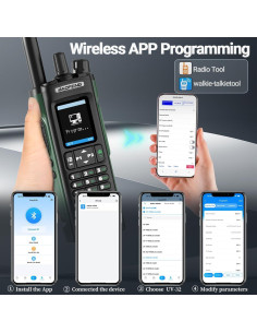 Radio BAOFENG UV-32 Portátil 10W con GPS y NOAA 2