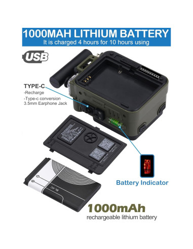 Radio ZHIWHIS ZWS-777 AM/FM/SW con Bluetooth y Alerta NOAA