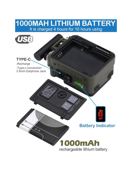 Radio ZHIWHIS ZWS-777 AM/FM/SW con Bluetooth y Alerta NOAA
