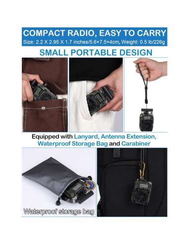 Radio ZHIWHIS ZWS-777 AM/FM/SW con Bluetooth y Alerta NOAA