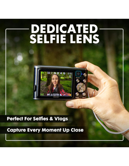 Cámara Digital Minolta MND23-BK 48MP 4K LCD 2.8" Negro