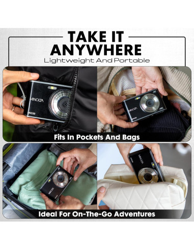 Cámara Digital Minolta MND23-BK 48MP 4K LCD 2.8" Negro