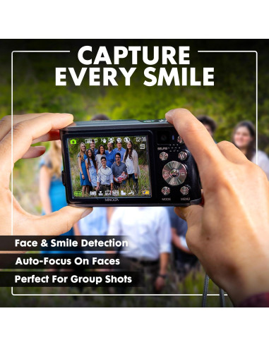 Cámara Digital Minolta MND23-BK 48MP 4K LCD 2.8" Negro