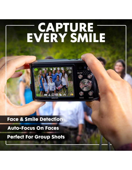 Cámara Digital Minolta MND23-BK 48MP 4K LCD 2.8" Negro